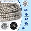 TooTaci 1/4 Stainless Steel Cable, 50ft 1/4 Wire Rope with