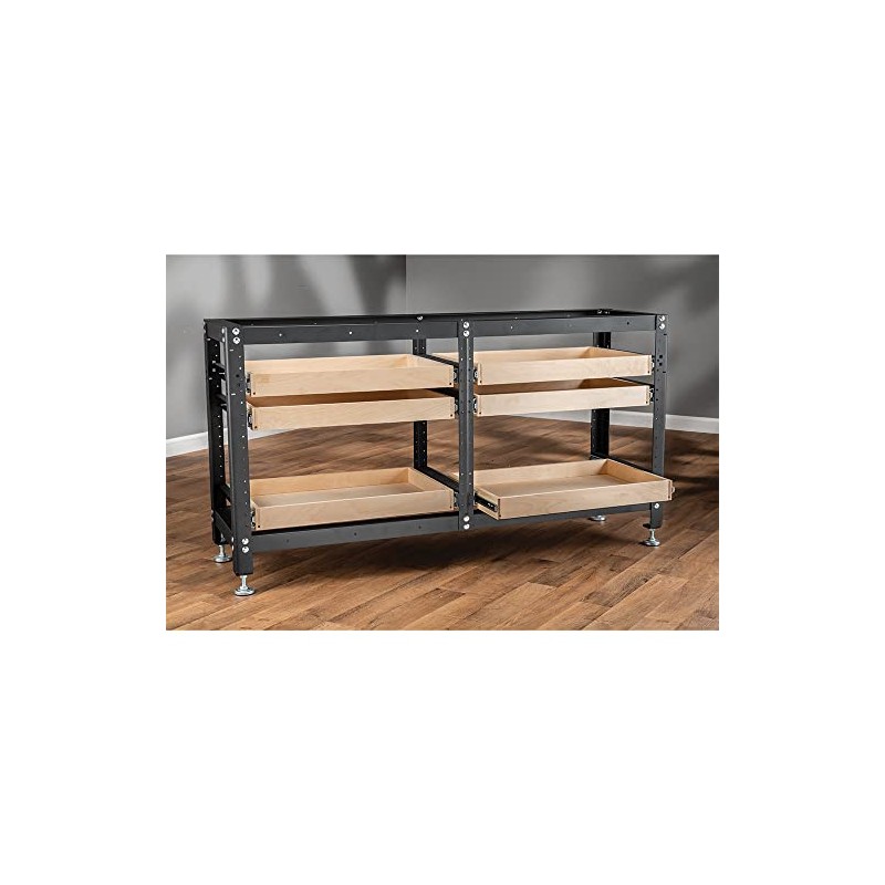 Drawer/Shelf Brackets for Rockler Rock-Steady Shop Stands, Pair, 20''L