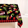 Heyfary Grinchmas Tablecloth Buffalo Plaid Check Merry Christmas Winter Holiday