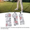 3PCS Golf Club Head Cover PU Waterproof English Flag Pattern