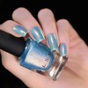 ILNP Skate Date - Iridescent Timeless Teal Holographic Jelly Nail