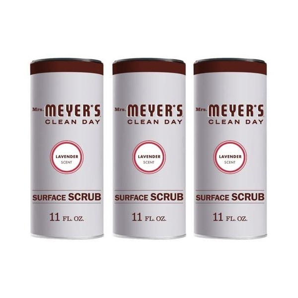 Mrs. Meyers Clean Day Surface Scrub, Lavender, 11oz, 3 Pack