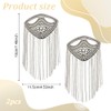 WEBEEDY 2 PCS Tassel Epaulet Rhinestone Shoulder Board Badge Tassel