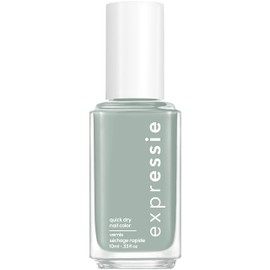 essie expressie Quick-Dry Nail Polish, 8-Free Vegan, Sk8 with Destiny, Soft Grey, Just for Kicks, 0.33 Ounce