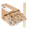 LOROTOCO 50 Pairs Chopsticks Disposable Reusable 9.5" Individually Wrapped Bulk