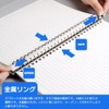 POPSFL B5 Loose Leaf Binder, 26 Holes, Large Capacity, Approximately