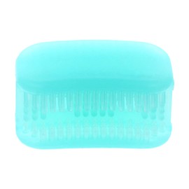 EXCEART Silicone Soft Chewable Toothbrush, Portable Travel Toothbrush, Hands-Free Teeth Whitening, U-Shaped, 1 Count (Pack of 1), Turquoise