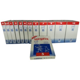 Surgifix 1 x Elastic Tube Net Poly, Size 5, for Fixing Dressings, Gauze and Dressings on Leg and Knee, Heel, Length in Clamping Length 25 m, White Colour, Made in Italy