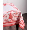 Maison d' Hermine Winter Jouy 100% Cotton Tablecloth for Kitchen