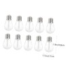 IWOWHERO 10pcs Creative Mini Bulb Shaped Lip Gloss Containers DIY
