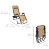 KERALI Set of 2 Adjustable Zero Gravity Lounge Chair Recliners