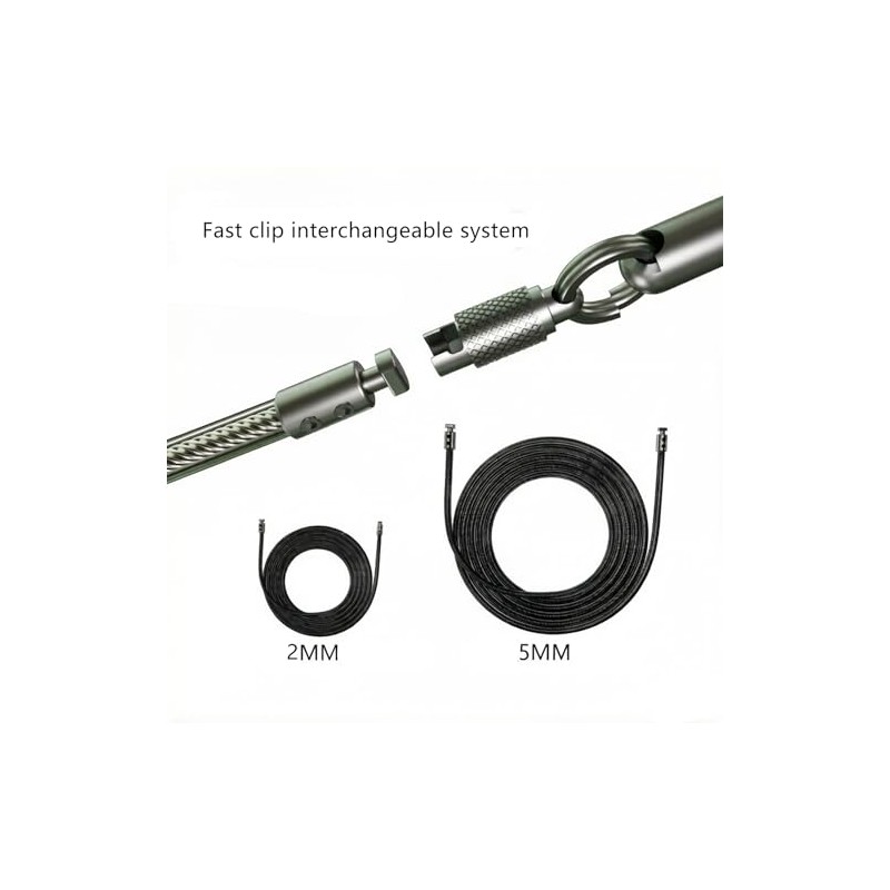 DIY Adjustable Weight Jump Rope (0.4LB /1/2LB/0.7LB /0.8LB) Interchangeable 2mm