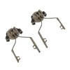 2Pcs Suspension Headset Bracket Helmet 19‑21mm Rail Adapter Rotatable Headphones