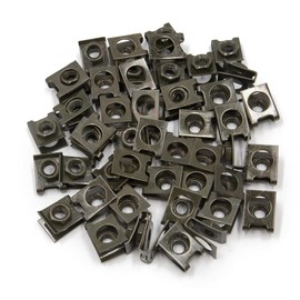 AputoXz 50 Pcs M6x1.0 U Nuts Fairing Clips – Universal Motorcycle Fasteners for Sportbike Body Panels, Dark Green Metal