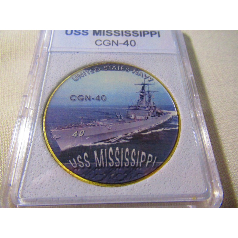US NAVY - USS MISSISSIPPI (CGN-40) Challenge Coin