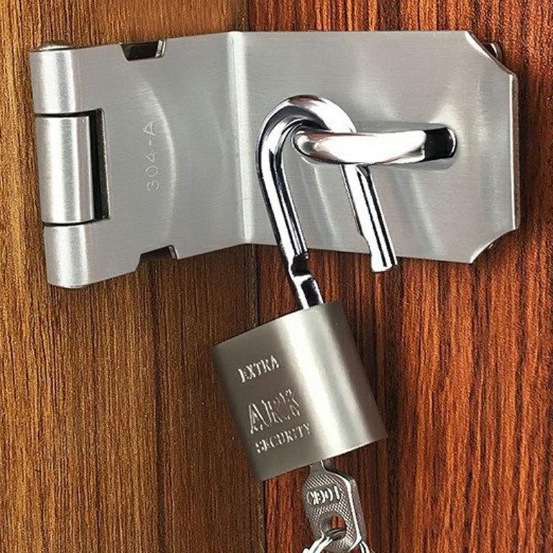 BuxiuGK 90 Degree Security Hasp Lock Device 5 Inch for