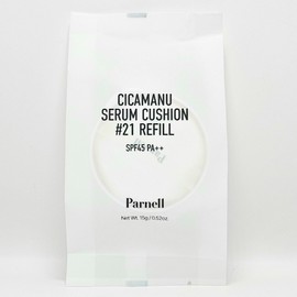 Parnell Panel Cicamanu Serum Cushion 15g (SPF45) Refill 2 Types UV Protection Glowing Skin Panel Cicamanu Serum Cushion 15g Refill No. 21 / 파넬 시카마누 세럼 쿠션 15g(SPF45) 리필 2종 자외선차단 광채피부 파넬 시카마누 세럼 쿠션 15g 리필21호
