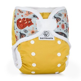 Washable Nappy Cover One Size Fits All Velcro Double Side Barrier Two Elastic Waist