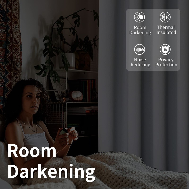 BGment Room Darkening Curtains 84 Inch Length for Closet Door,