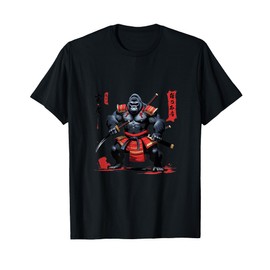 Gorilla Warrior – Japanese Ink Brush Art for Martial Arts T-Shirt