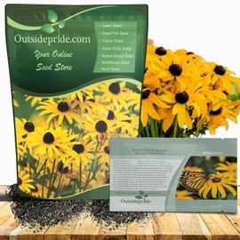 Outsidepride Black Eyed Susan Rudbeckia Seeds - 5 lbs. Perennial, Easy to Grow & Self-Seeding Flower Seeds for Planting Golden Yellow Blooms, for Low Maintenance Pollinator Gardens & Erosion Control