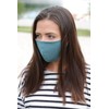 styleBREAKER Unisex Cotton Fabric Mask, Plain, Double Layer, Reusable, Washable,
