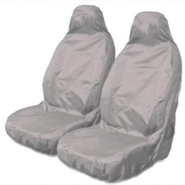 Carseatcover-UK Carseatcover-UK? Heavy Duty GREY WATERPROOF Car Seat Cover Protectors AIRBAG SAFE for Front Seats