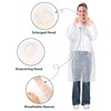 Colemoly Rain Poncho for Adults 10 Pack Clear Disposable Raincoat,