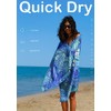 Widdonen Compact Microfiber Beach Towel - Quick Dry Sand Free