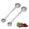 2 Pieces Stainless Steel Coffee Spoons, 2 in 1 Teaspoon,