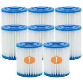 IMee Pool Filter Type I Cartridge, Type I Spa Filter Cartridge Replacement for Swimming Pool, Type 1 Hot Tub Filter Cartridge, Spa Filter Pump Cartridge (8 Pcs)