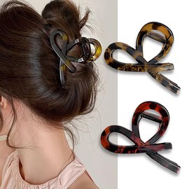 Hair Clip, Set of 2, Large, Hair Accessories, For Adults, Cute, Hair Clip, Lightweight, Strong, Hair Clip, Korean Style, Stylish, Adult Hair Clip, Barrette, Elegant, Elegant, Daily Use, Bath Gift