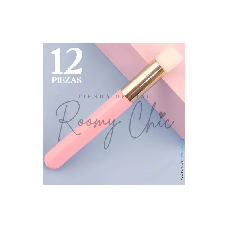 12 Brochas Para Limpiar Pestañas De Mink 1x1 Shampoo