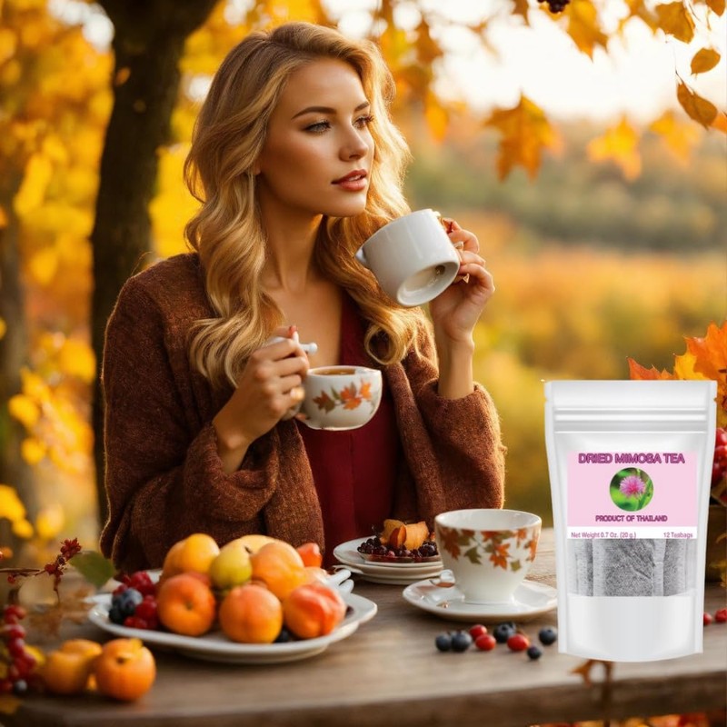 Generic Mimosa Pudica Sleeping Grass Flower Tea - 12 Teabags