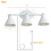 vivihobb 3 Light Plug in Track Lighting Kit,Modern Plug in