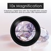 Portable 10x Darkfield Loupe 20.5mm Triplet Lens with LED Light,