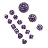 15pcs Polyhedral Dice Set 3 to 100 Sides Complete Polyhedral