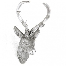 Deer Head with Antlers, 10 Tines, Choice of Colours and Sizes, 15 x 30 cm