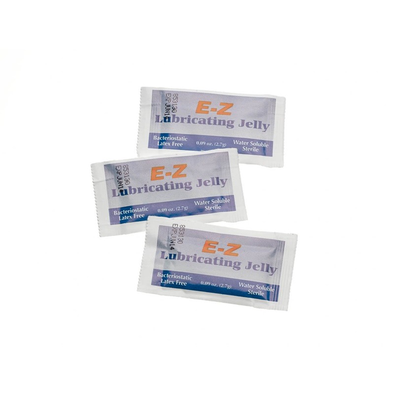 Medline MDS032273H Sterile Lubricating Jelly, 2.7 g Foil Packets, 0.11
