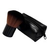 1 Mushroom Shaped Brush with 1 Storage Bag, Black Foundation