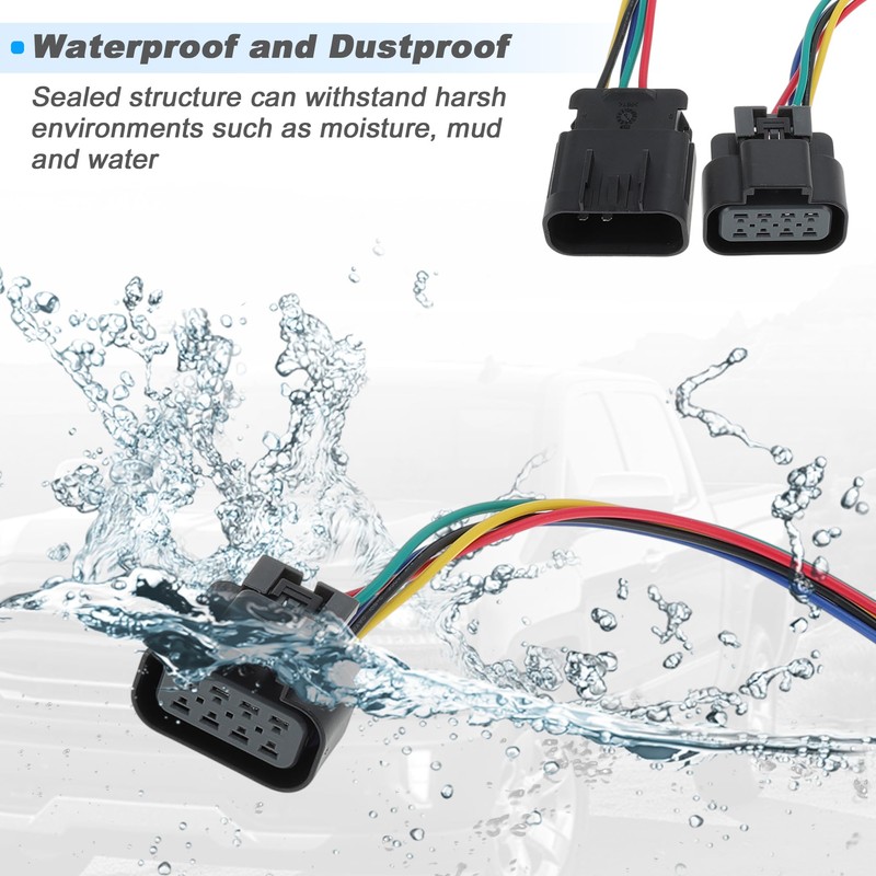 FUELHOOD Male and Female Headlights Connector Harness Plug Wire for