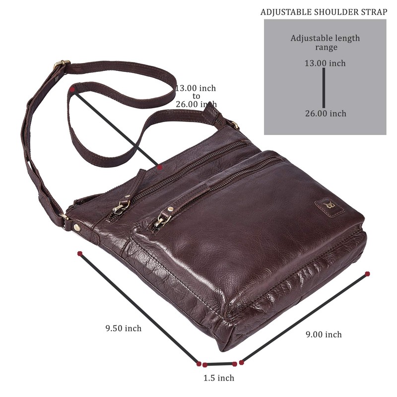 Wise Owl Accessories Real Leather Small Crossbody Handbags & Purses