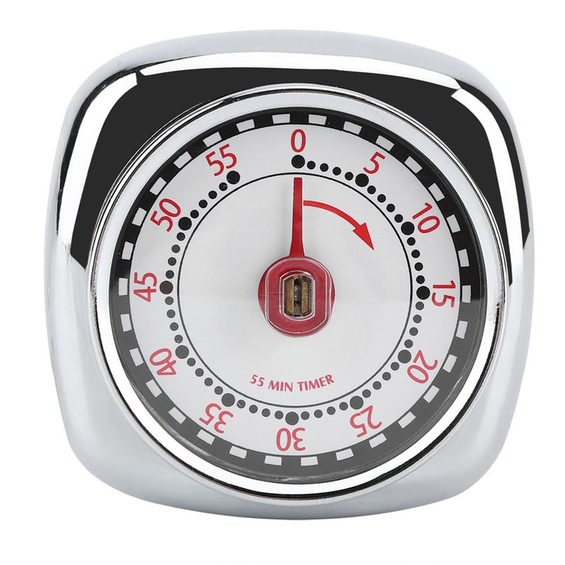 Stainless Steel Kitchen Timer Reminder with Magnet Base for Cooking