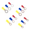 Ruidee 360Pcs Insulated Ring Terminal 22-16 AWG 16-14 AWG 12-10