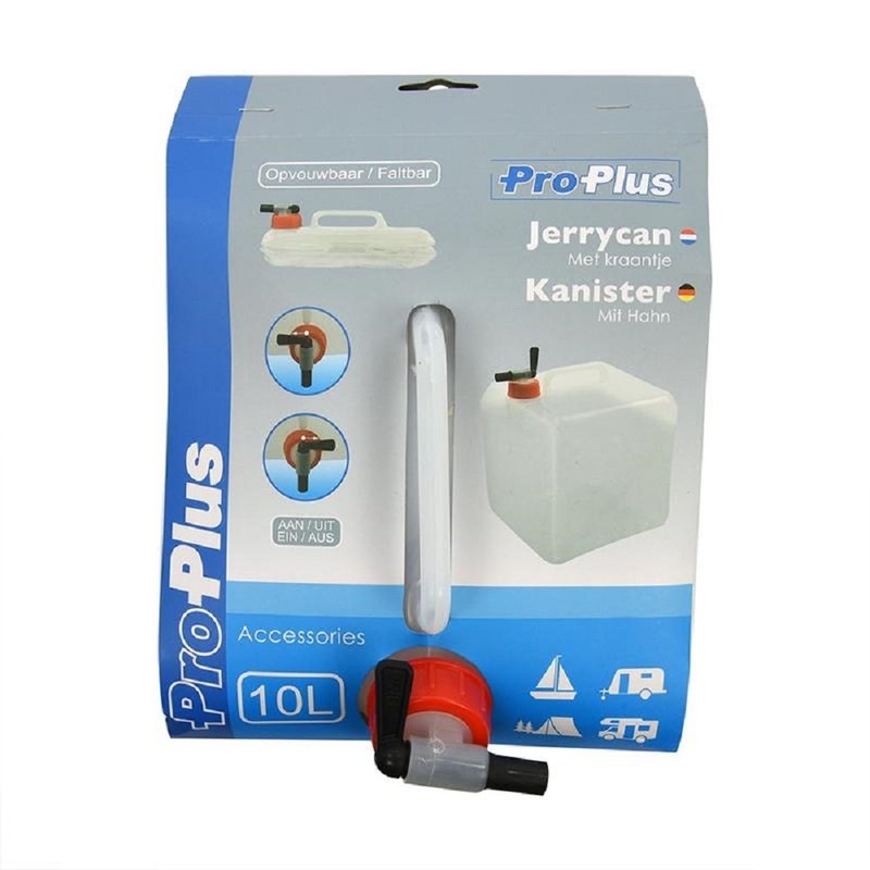 ProPlus Foldable Water Canister with Tap 10 L, Perfect for