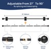 ENJOYBASICS No Drill Curtain Rods for Window 48 to 84