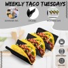 Baderke Mexico Taco Holder Stands Set of 6 Black Large