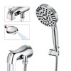 SUBEIXI Black Tub Spout with Diverter,10 Settings High Pressure Hand