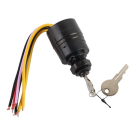 87-88107 Boat Ignition Switch Replace 87-88107A5 7-1155 Fit for Mercury Outboard Motor 1994 and Later, Push Choke Ignition with 2 Keys 6-Wire Connectors