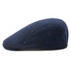FEINION - Gorro plano de mezcla de lana para hombre,